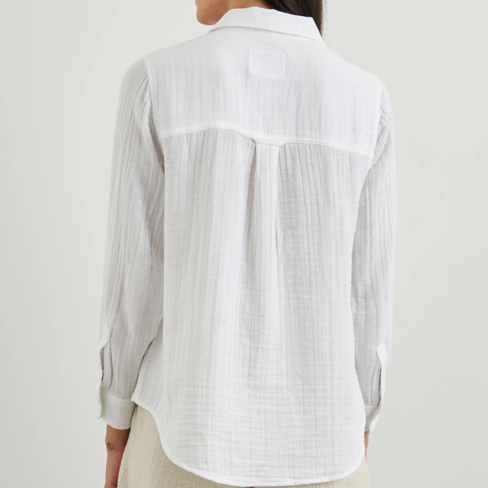 Rails Ellis Button Up Shirt, White, S - Picture 4 of 13